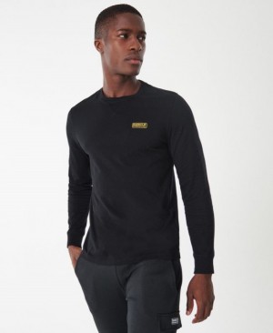 Barbour B.Intl Long Sleeved Logo Negrii | OKNO7511