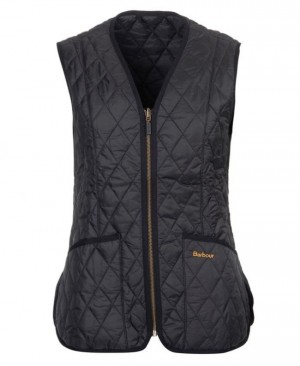 Barbour Betty Interactive Liner Waistcoat Negrii | XOHK6400