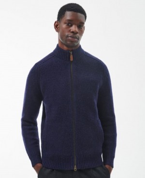 Barbour Calder Zip Through Bleumarin | ZEVK9161
