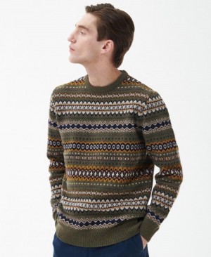 Barbour Case Fair Isle Verzi | XVKI0176