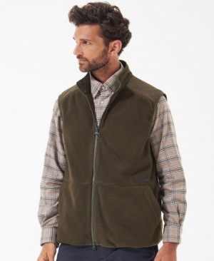 Barbour Country Fleece Gilet Verzi | GTQM3249