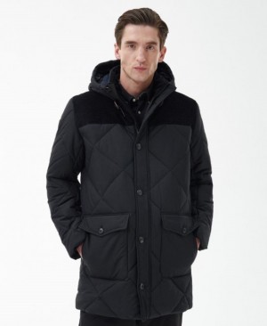Barbour Elmwood Parka Negrii | WMGS1824
