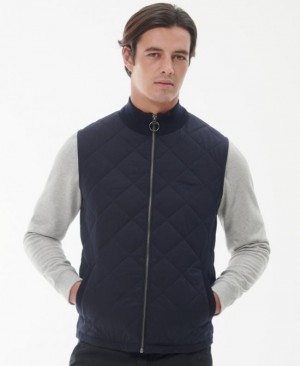 Barbour Essential Box Quilt Gilet Bleumarin | SRBQ5920