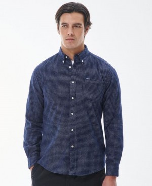 Barbour Geston Tailored Bleumarin | ORNM0826