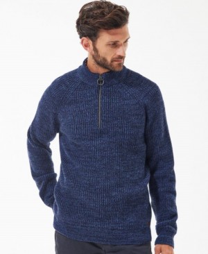 Barbour Horseford Half-Zip Bleumarin | QRLE8381