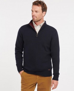 Barbour Nelson Essential Half Zip Bleumarin | NAXB1559