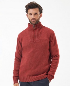 Barbour Nelson Essential Half Zip Rosii | GMHD7253