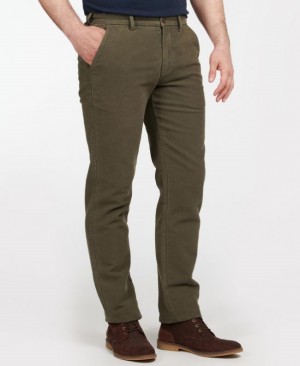 Barbour Neuston Moleskin Masline Verzi | IZIO7856