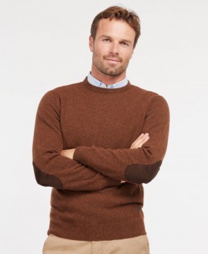 Barbour Patch Crew Neck Portocalii Inchis | LNPP3107