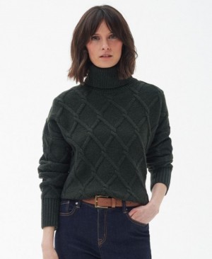 Barbour Perch Tricotate Verzi | GBRY1998