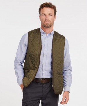 Barbour Polarquilt Zip-In Liner Waistcoat Masline Verzi | IUYE8748