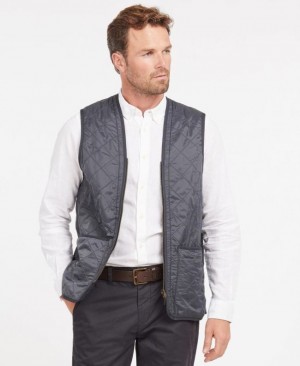 Barbour Polarquilt Zip-In Liner Waistcoat Bleumarin | WLDZ0582
