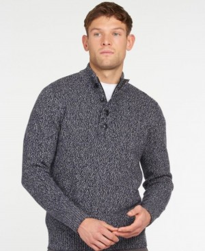 Barbour Sid Half Zip Bleumarin | NKPA7213