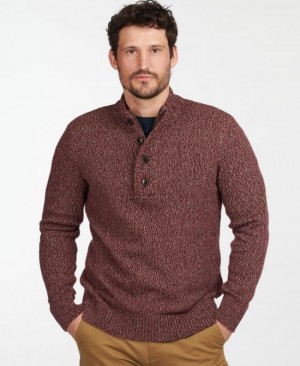 Barbour Sid Half Zip Rosii | KJFE9106