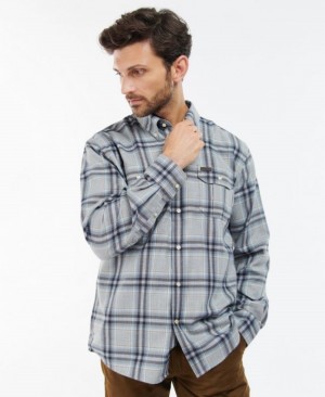 Barbour Singsby Thermo Weave Albastri Gri | AKFY8203