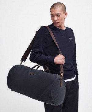 Barbour Wax Holdall Bleumarin | BWTE1762