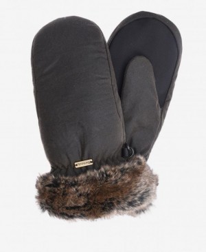 Barbour Wax Mittens Verzi | FHZA5516