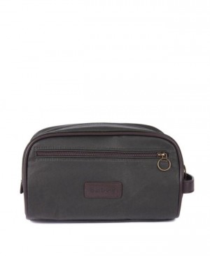 Barbour Wax Washbag Masline Verzi | FKSU0748