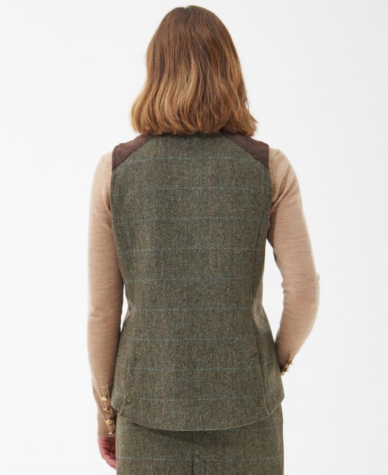 Barbour Alder Lână Gilet Verzi | JXYH8916