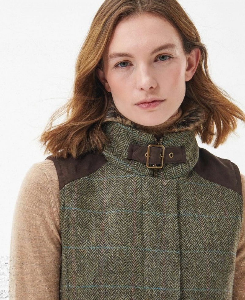 Barbour Alder Lână Gilet Verzi | JXYH8916