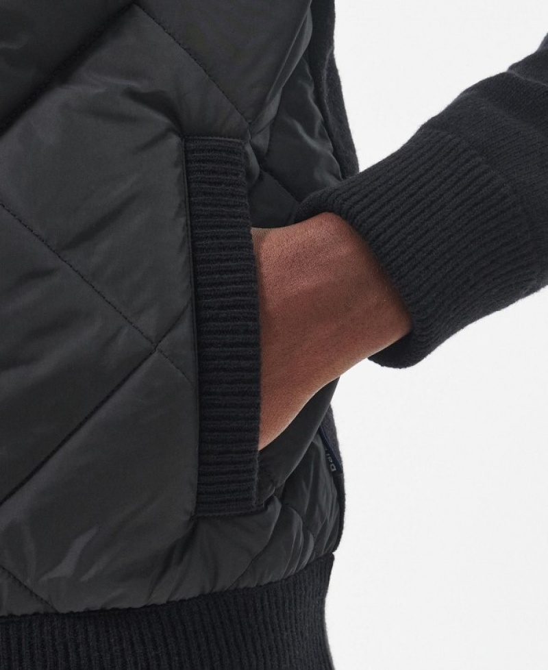 Barbour Arch Diamond-Matlasat Negrii | PYPH7757