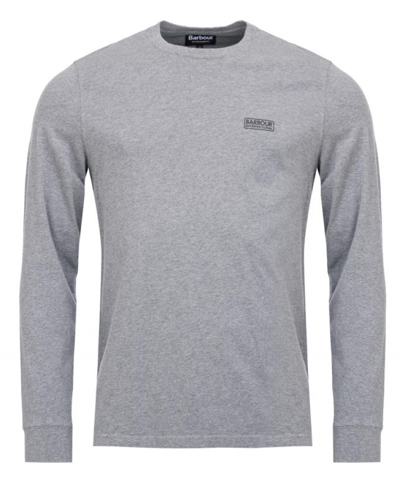 Barbour B.Intl Long Sleeved Logo Gri | XCVO0531