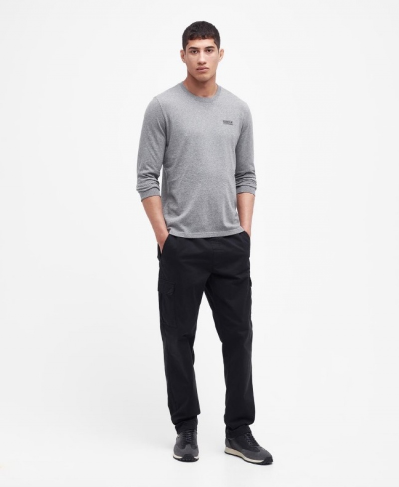Barbour B.Intl Long Sleeved Logo Gri | XCVO0531