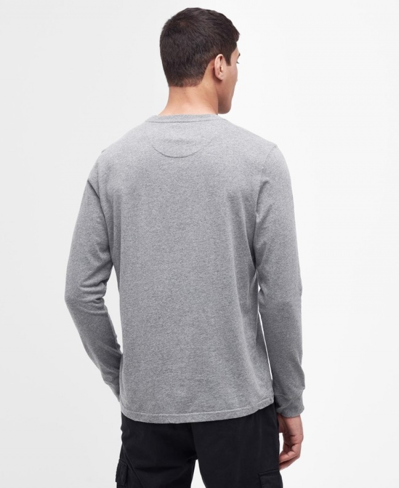 Barbour B.Intl Long Sleeved Logo Gri | XCVO0531