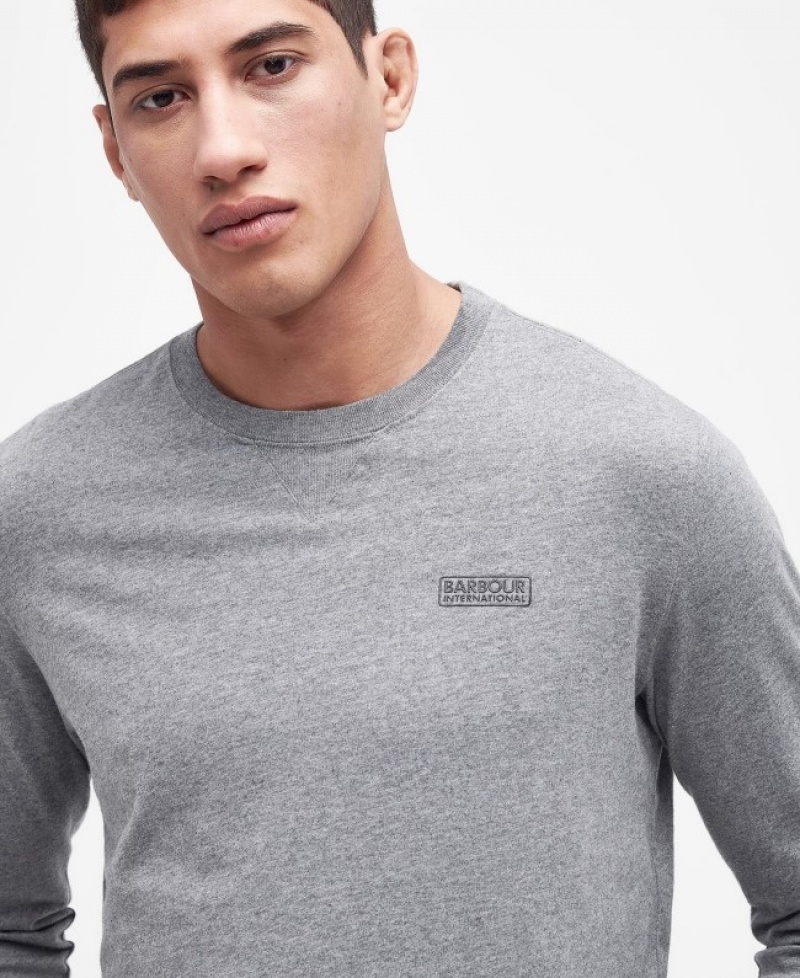 Barbour B.Intl Long Sleeved Logo Gri | XCVO0531