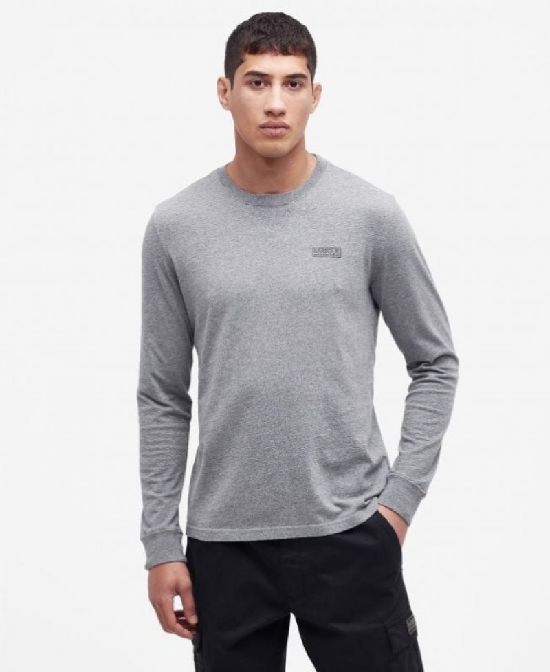 Barbour B.Intl Long Sleeved Logo Gri | XCVO0531