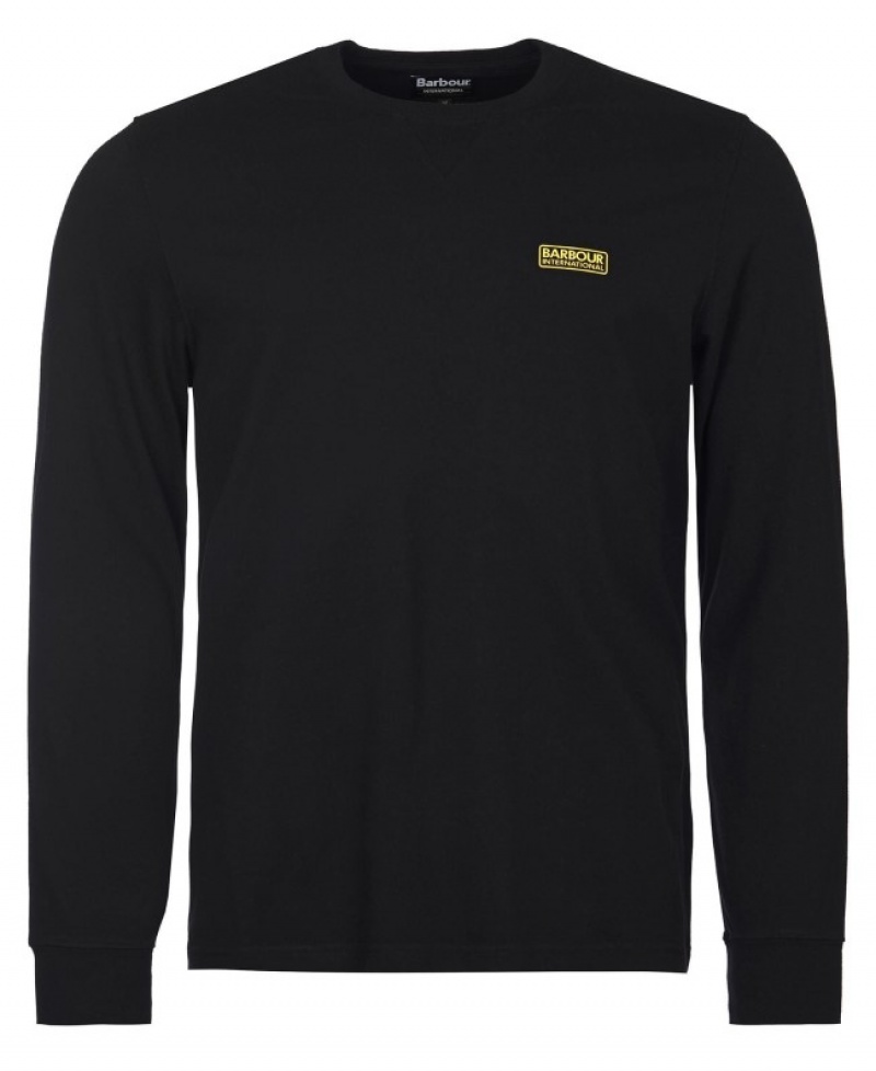 Barbour B.Intl Long Sleeved Logo Negrii | OKNO7511