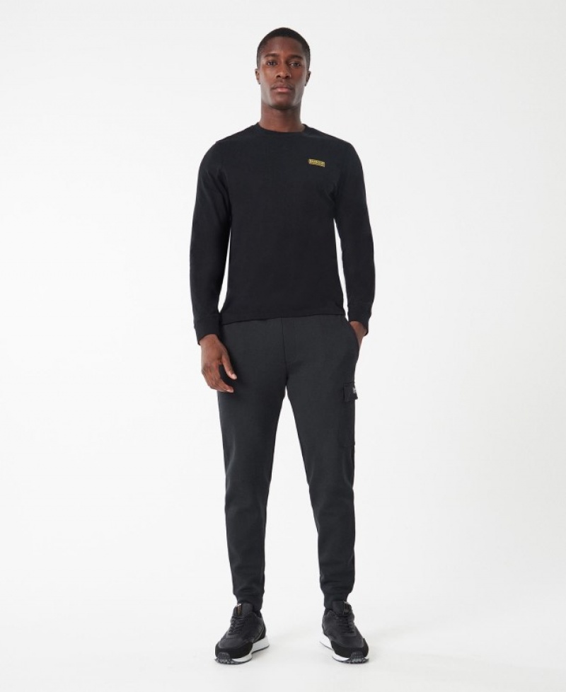 Barbour B.Intl Long Sleeved Logo Negrii | OKNO7511
