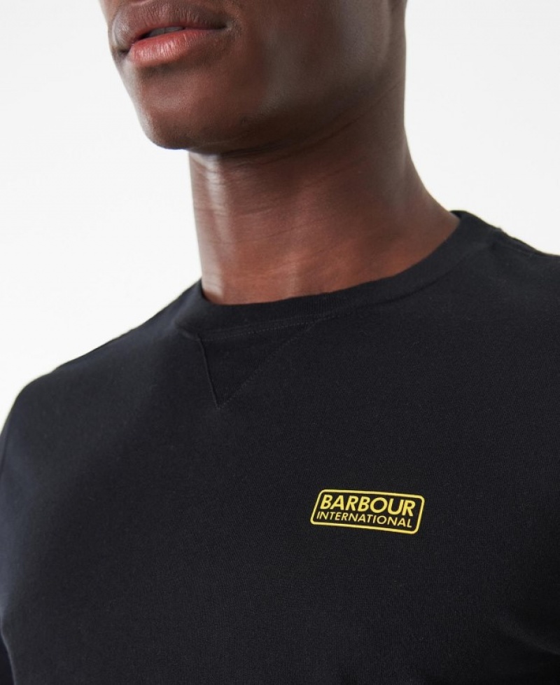 Barbour B.Intl Long Sleeved Logo Negrii | OKNO7511