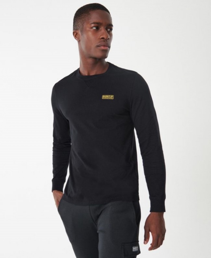 Barbour B.Intl Long Sleeved Logo Negrii | OKNO7511