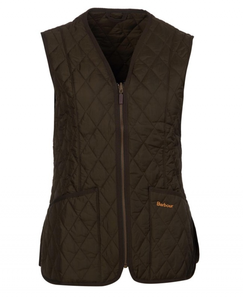 Barbour Betty Interactive Liner Waistcoat Masline Verzi Inchis | JZGG6000