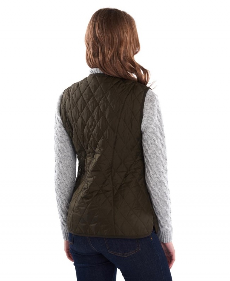 Barbour Betty Interactive Liner Waistcoat Masline Verzi Inchis | JZGG6000