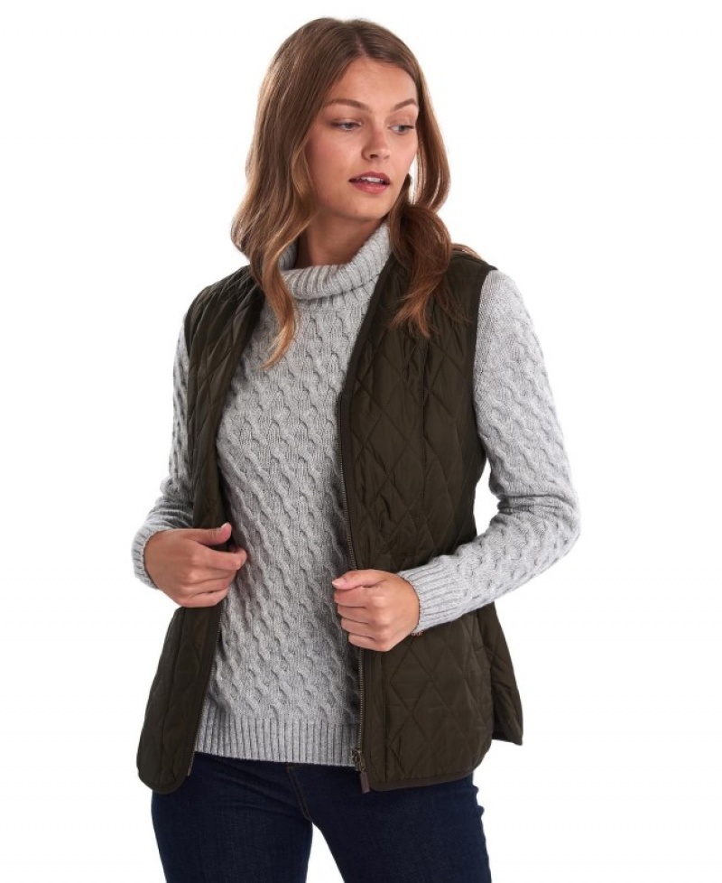 Barbour Betty Interactive Liner Waistcoat Masline Verzi Inchis | JZGG6000