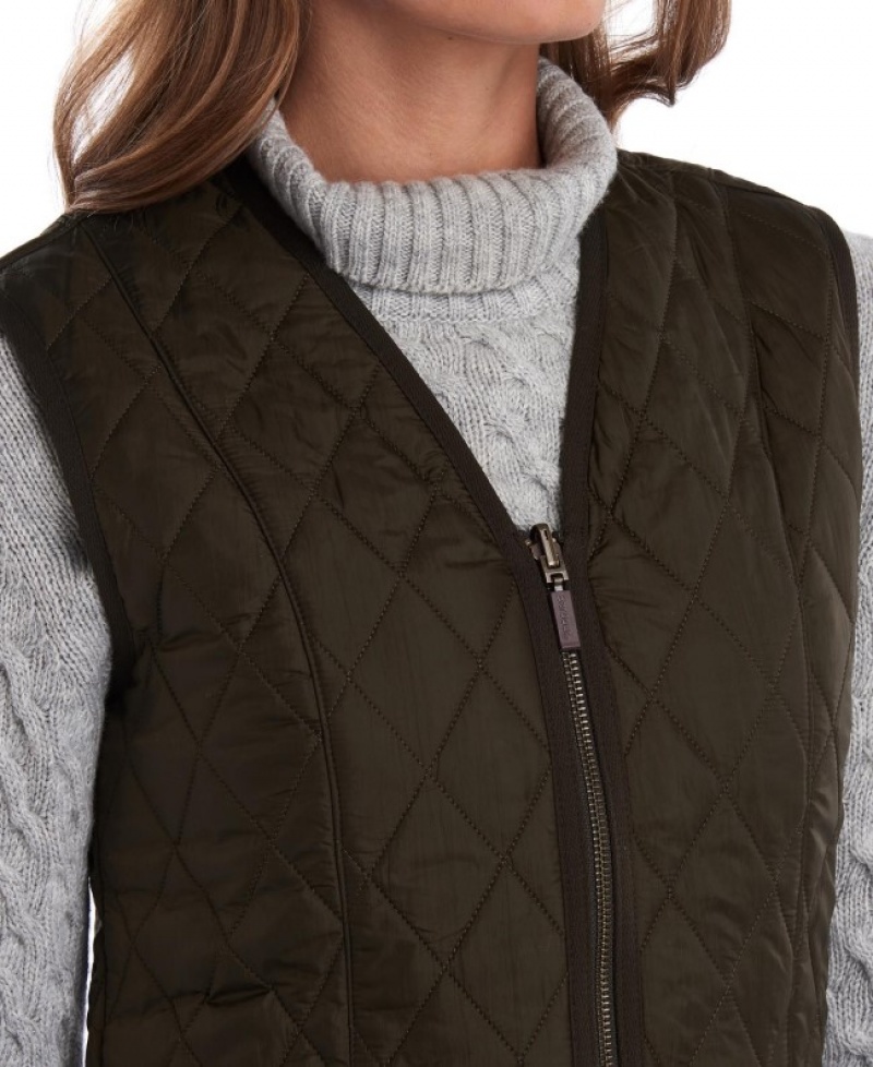 Barbour Betty Interactive Liner Waistcoat Masline Verzi Inchis | JZGG6000