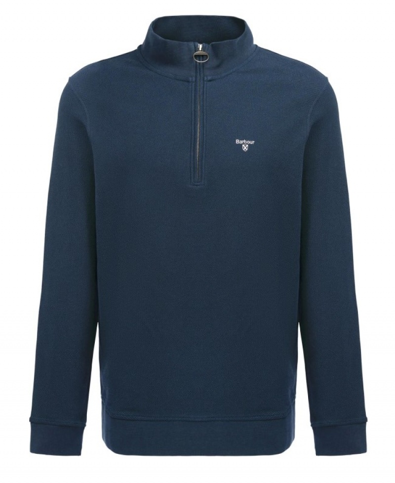 Barbour Birkrigg Half Zip Bleumarin | SAPE8005