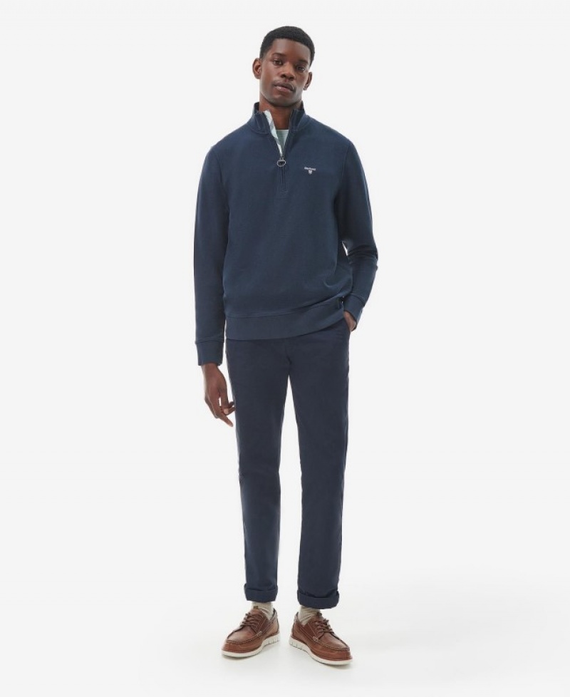 Barbour Birkrigg Half Zip Bleumarin | SAPE8005