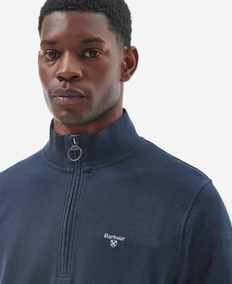 Barbour Birkrigg Half Zip Bleumarin | SAPE8005