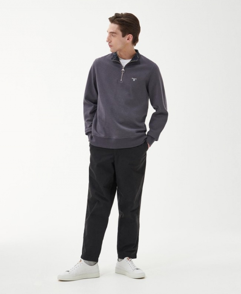 Barbour Bradbury Half-Zip Gri | CJEQ2510