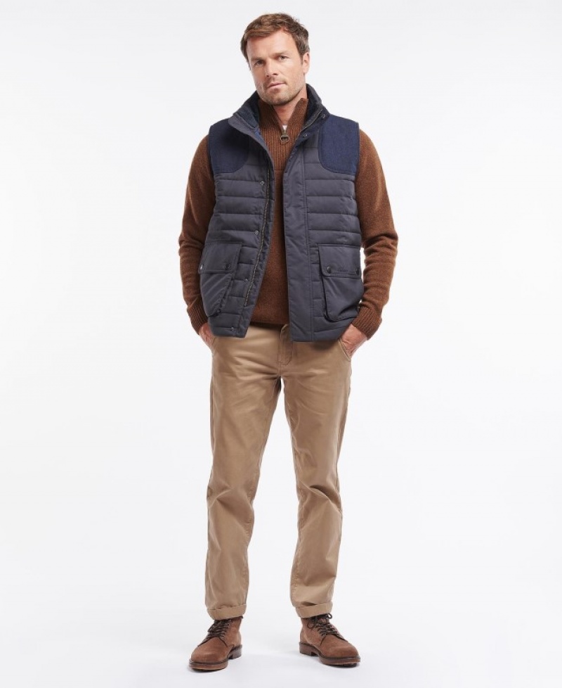 Barbour Bradford Gilet Albastri | QUSU2081