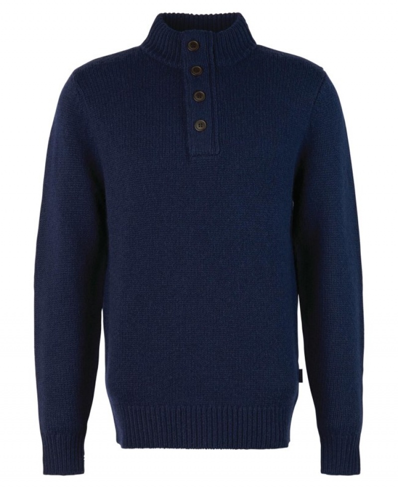 Barbour Calder Half Zip Bleumarin | CKMJ1283