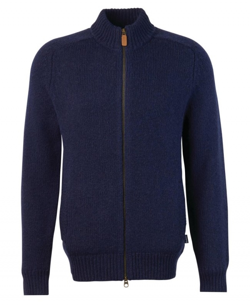 Barbour Calder Zip Through Bleumarin | ZEVK9161