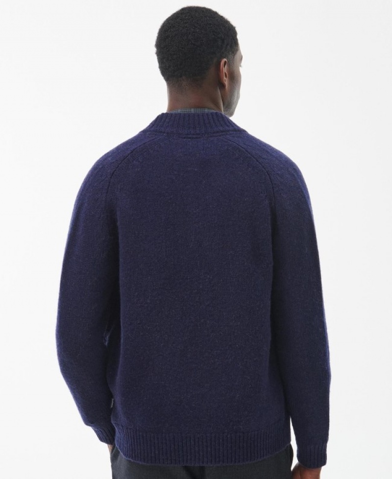 Barbour Calder Zip Through Bleumarin | ZEVK9161