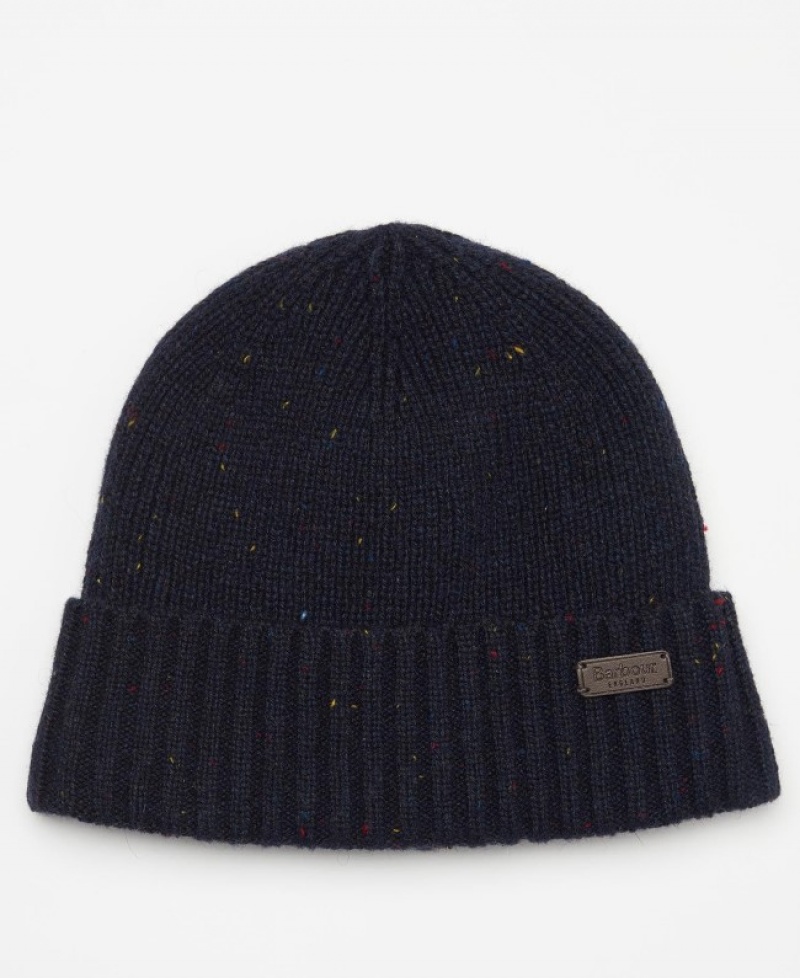 Barbour Carlton Fleck Beanie & Scarf Bleumarin | QHHV3955