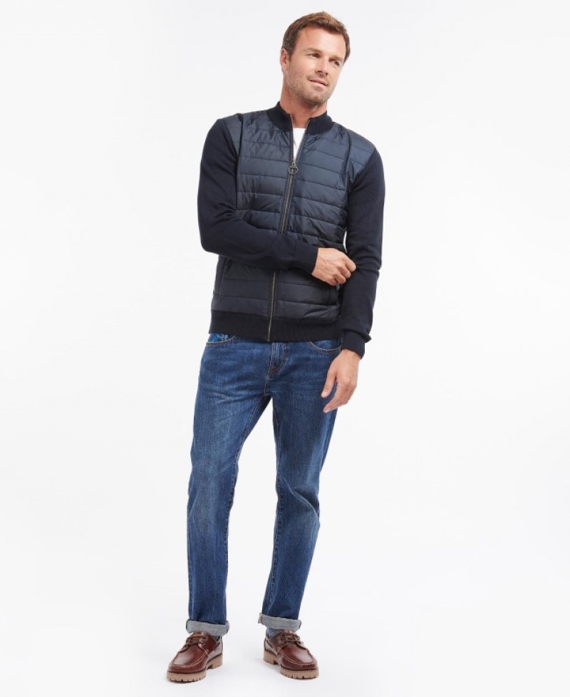 Barbour Carn Baffle Zip Thru Albastri | YDBA8616