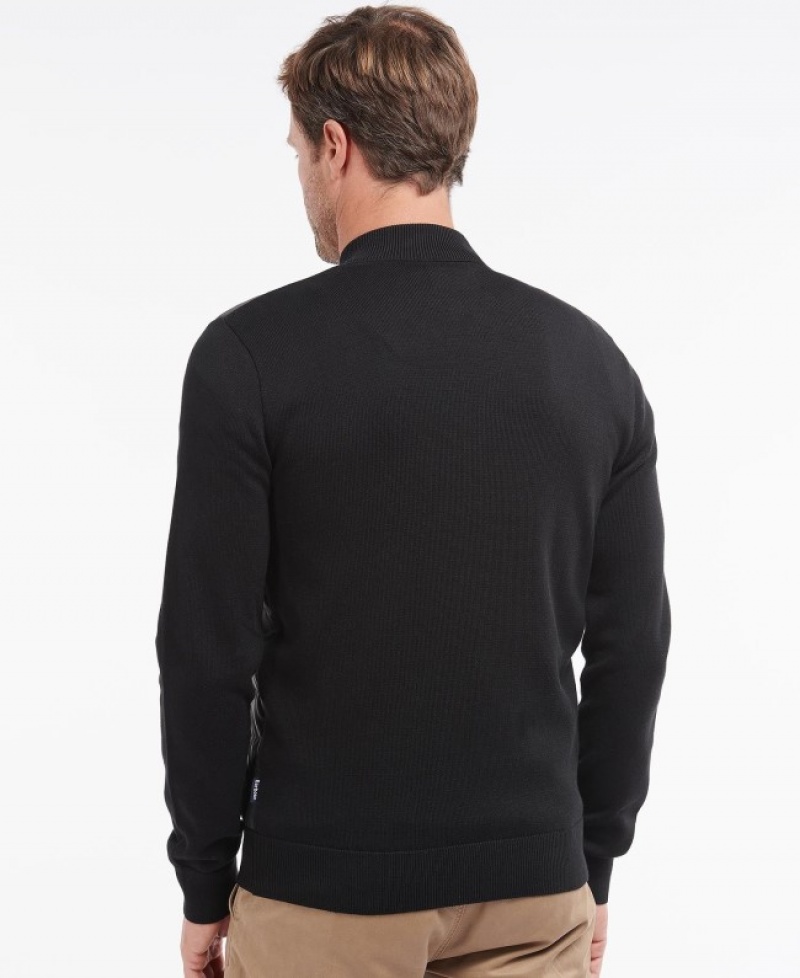 Barbour Carn Baffle Zip Thru Negrii | KXPA9580