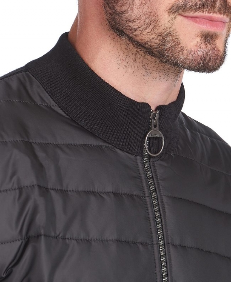 Barbour Carn Baffle Zip Thru Negrii | KXPA9580